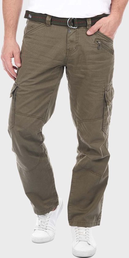 TIMEZONE Heren Cargo Broek BenitoTZ comfort/relaxed Olijf Volwassenen