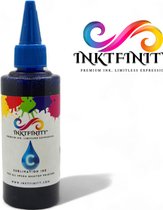 Inktfinity (C) Cyaan | Premium Dye Sublimatie inkt | 100 ml | Geschikt voor alle Epson Printers! (Alleen geschikt voor hittepers!)