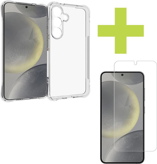 imoshion Shockproof Hoesje Inclusief Screenprotector Gehard Glas - Geschikt voor Samsung Galaxy S25 - Transparant