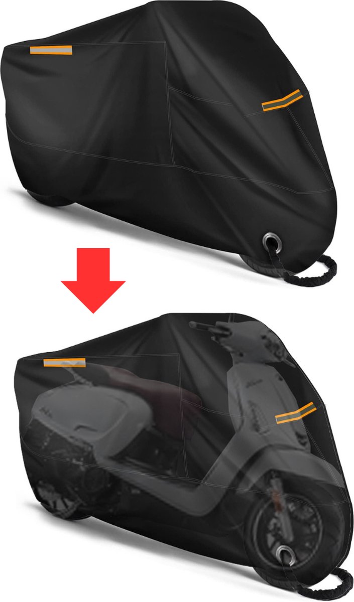 VELTRR® Motorhoes Waterdicht Buiten - Scooterhoes - Universeel - Zwart
