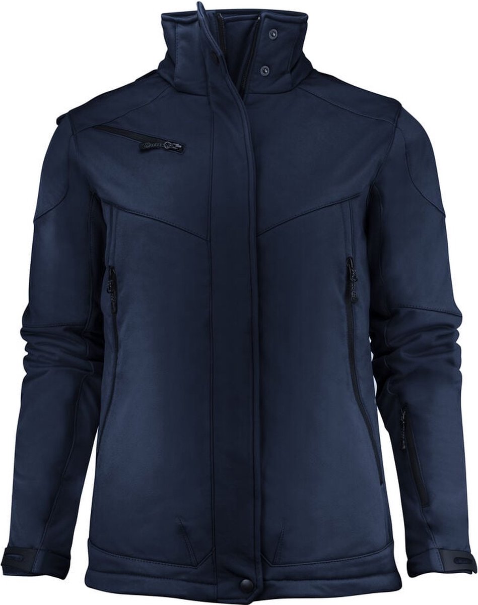 Printer SOFTSHELL JACKET SKELETON LADY 2261041 - Donker marine - XS
