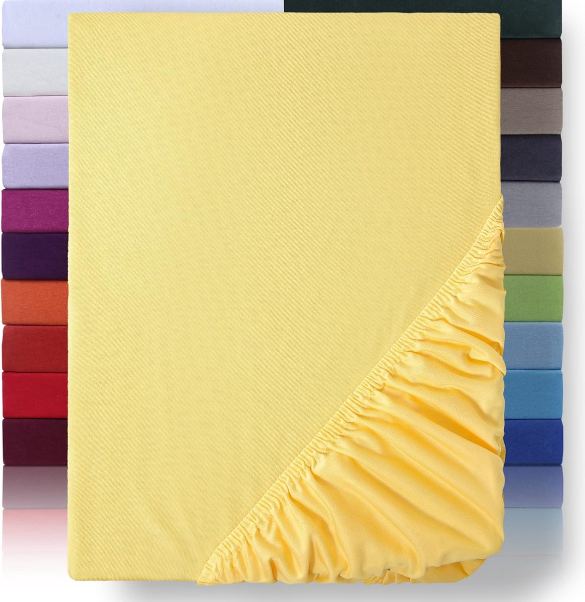 Goodivery ® waterbed hoeslaken 200 x 220 cm - 40 cm matrashoogte - 200x220cm hoeslaken - 100% polyester, geel