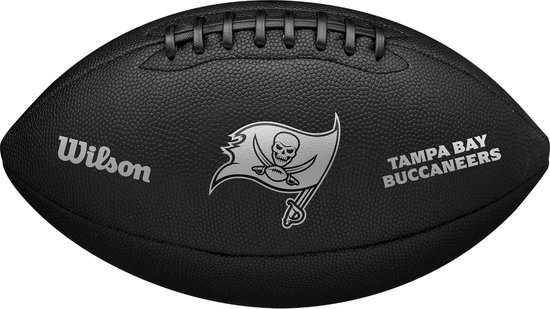 Ball Wilson NFL Team Metallic Premiere Tampa Bay Buccaneers, unisexe, Zwart, ballons de football américain, taille : 9