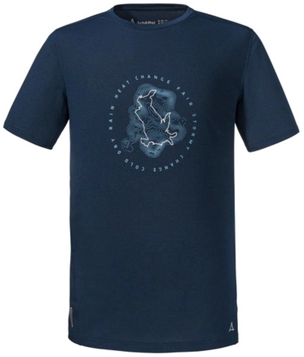 T-Shirt Schöffel Men T Shirt Hochberg M Dress Blues-Maat 48