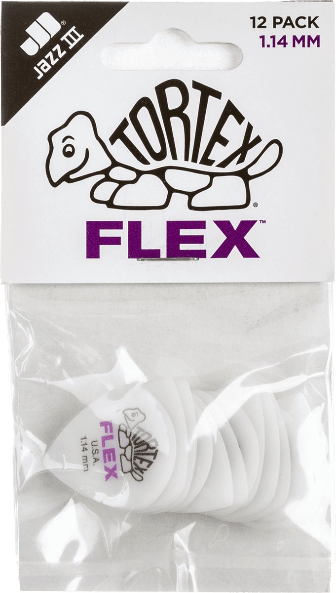 Jim Dunlop - Flex Jazz III - Plectrum - 1.14 mm - 12-pack