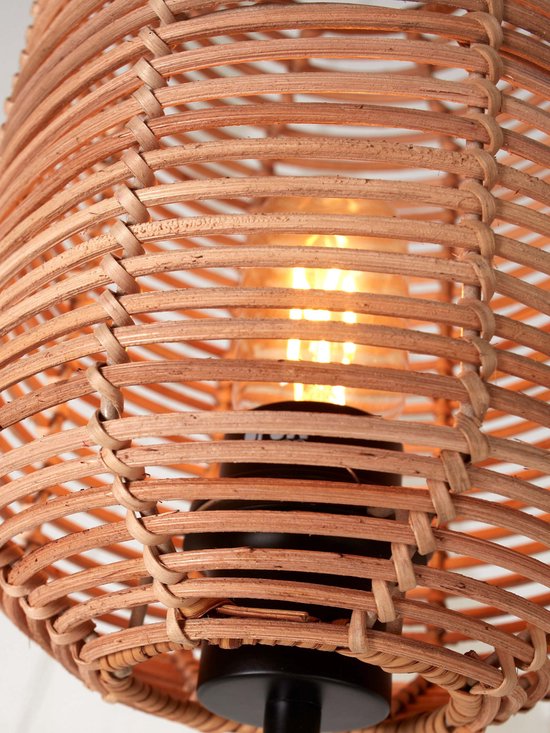 GOOD&MOJO Tafellamp Tanami - Bamboe/Rotan - Ø25cm - Modern