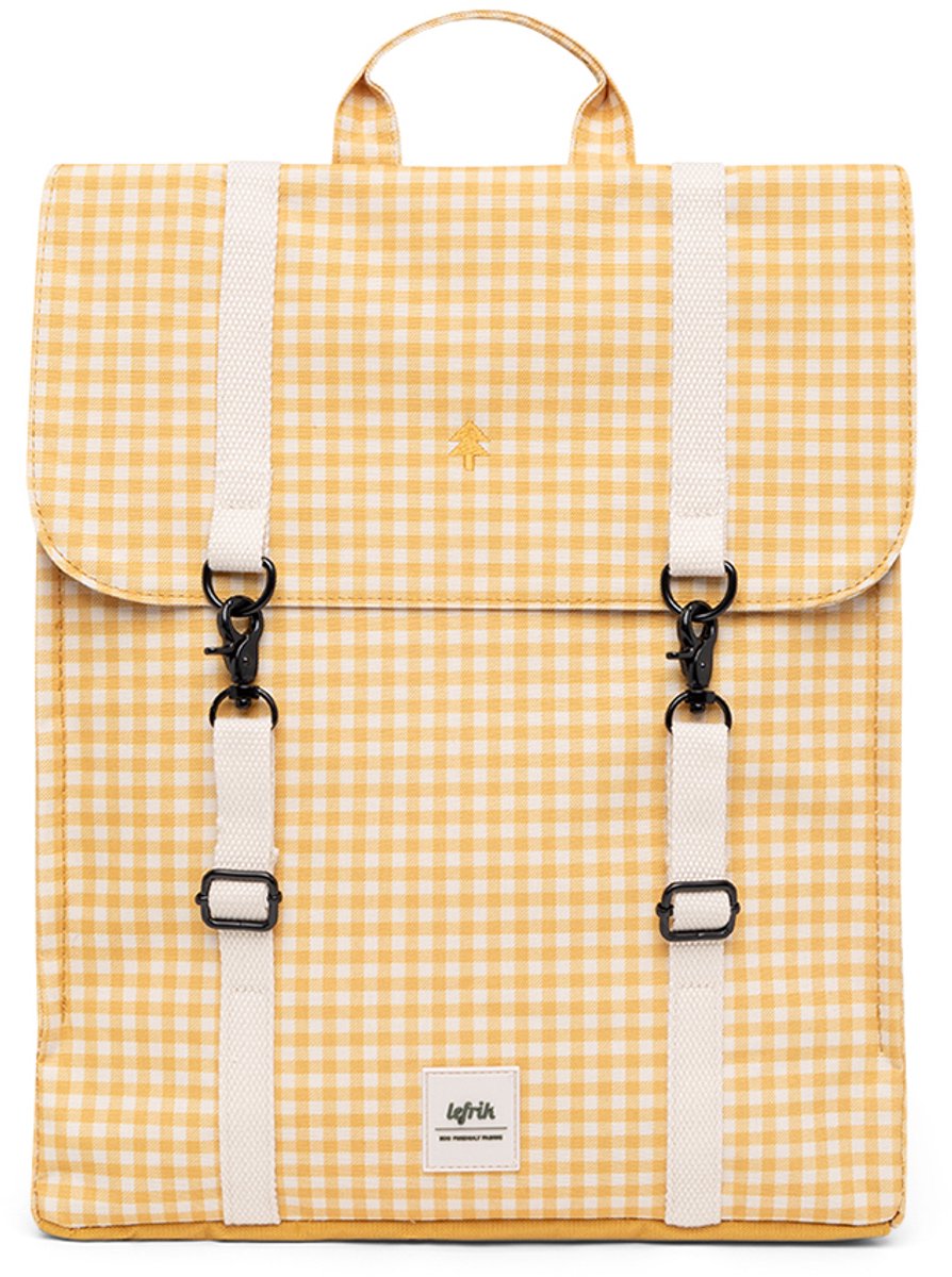Lefrik Handy Laptop Rugzak - Eco Friendly - rPET - 15 inch - Vichy Mustard