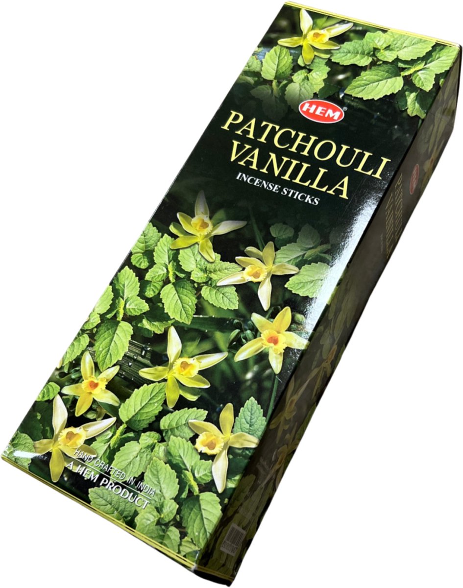 HEM Wierook - Patchouli Vanilla - Slof (6 pakjes/120 stokjes) groen