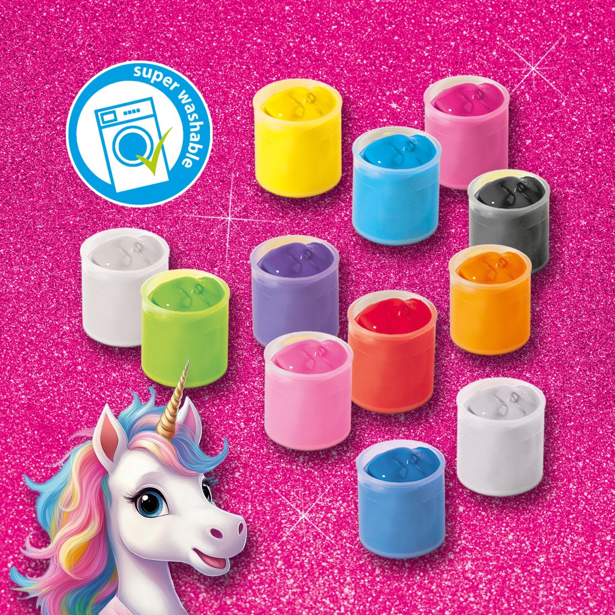 SES Creative - Unicorn - Nagel Ontwerper - Knutselen Meisjes - Nagellak en Glitterstenen - Vanaf 6 jaar — afbeelding 3
