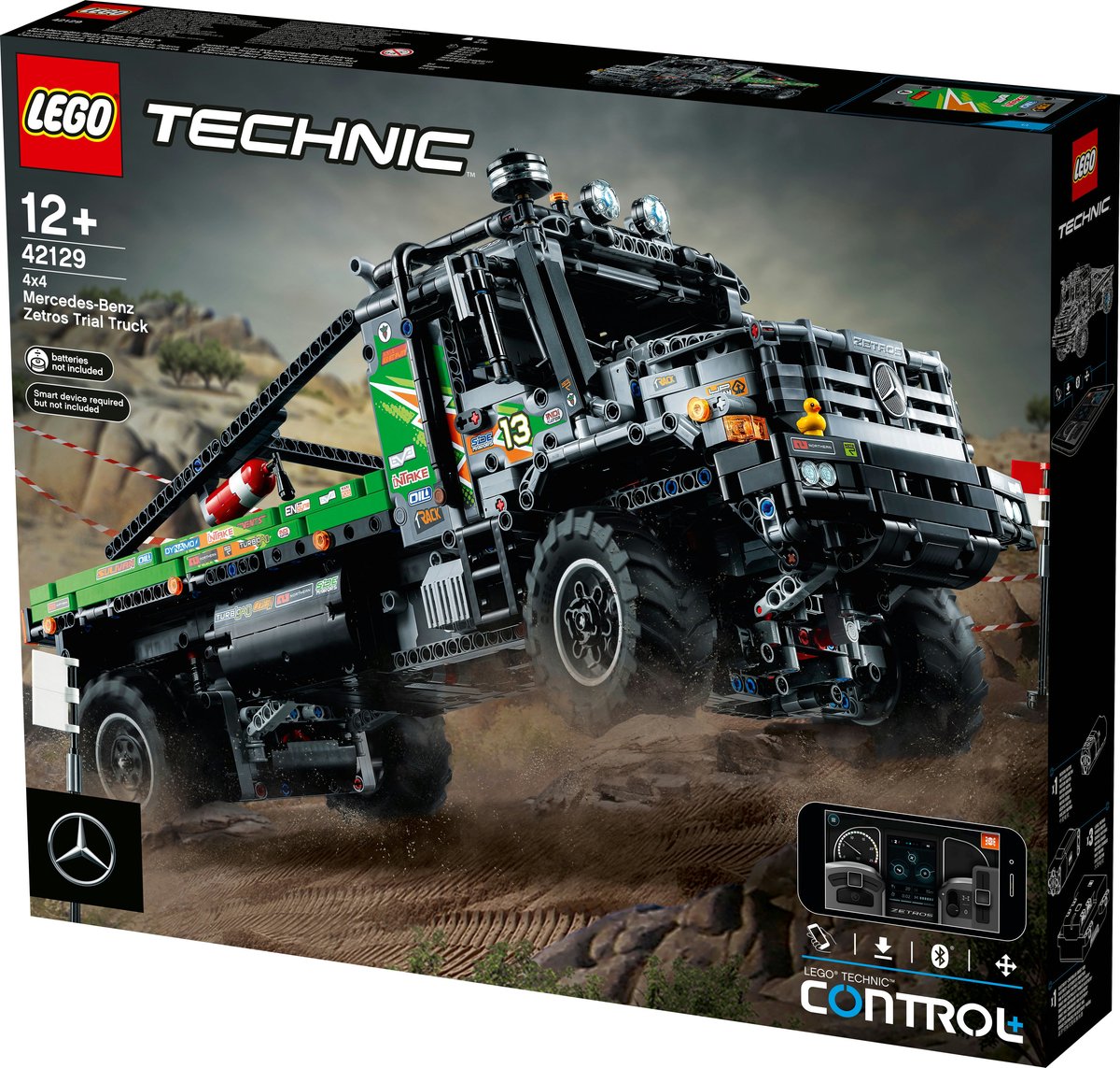 LEGO Technic 4x4 Mercedes-Benz Zetros Trial Truck met app-besturing 42129 — afbeelding 14