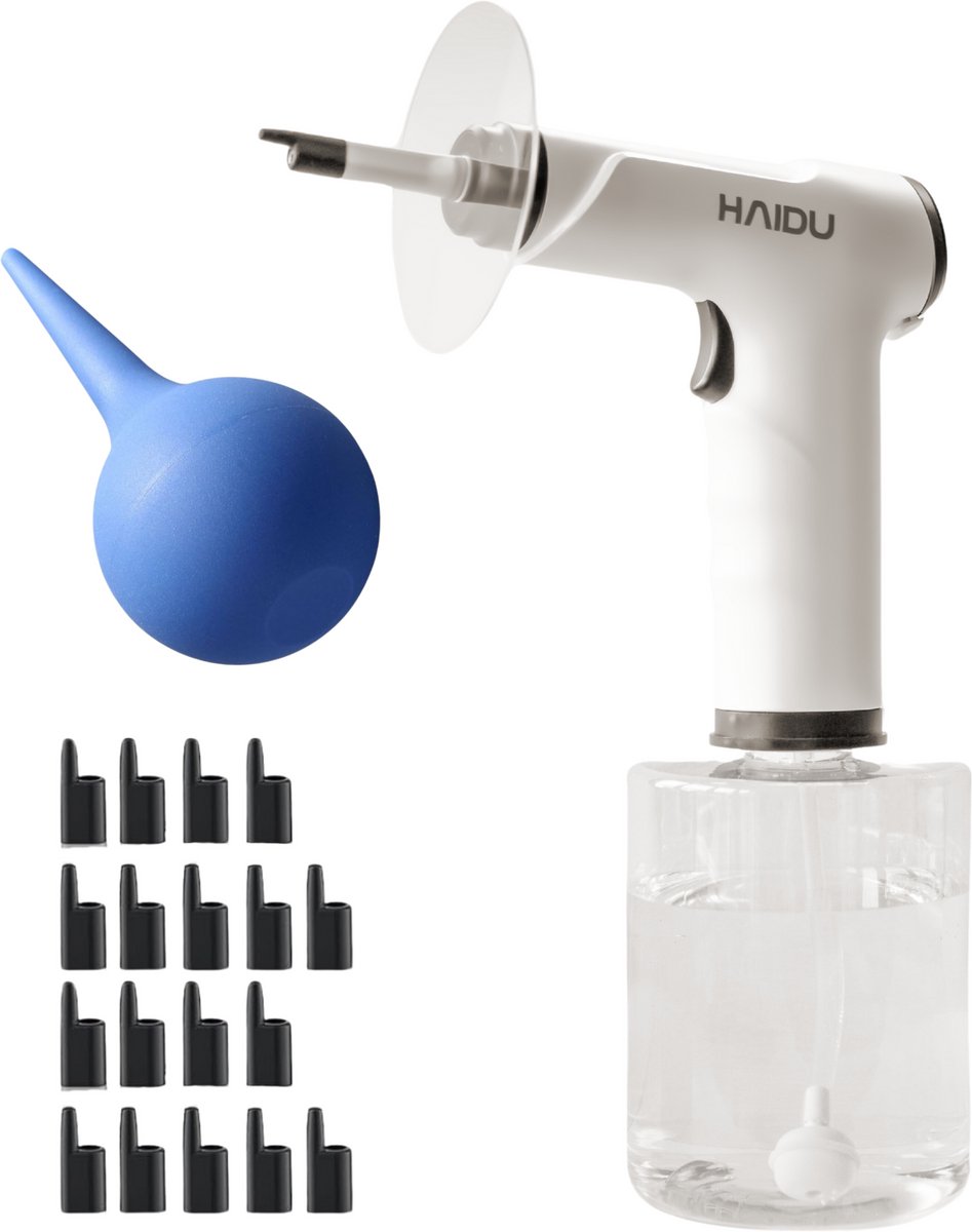 HAIDU Oorsmeer Verwijderaar Pro Plus + Luchtblazer, 18 Oortips & USB Adapter – Ear Cleaner met Camera – Oorreiniger – 500ml – Premium Plus
