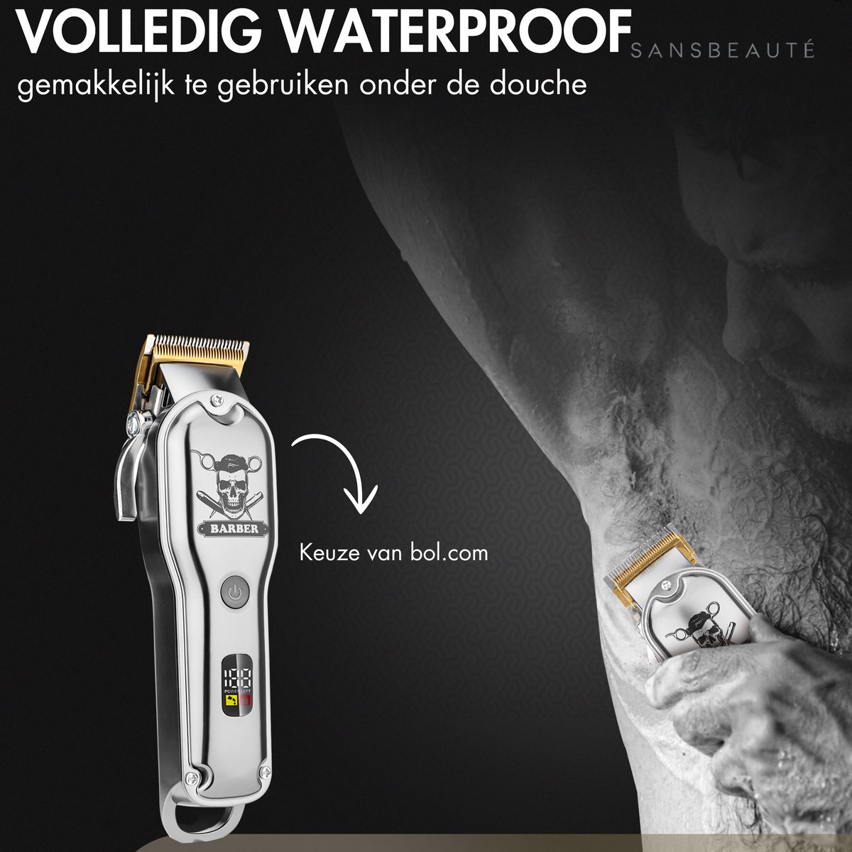 Sansbeauté Professionele Draadloze Tondeuse thumbnail 6