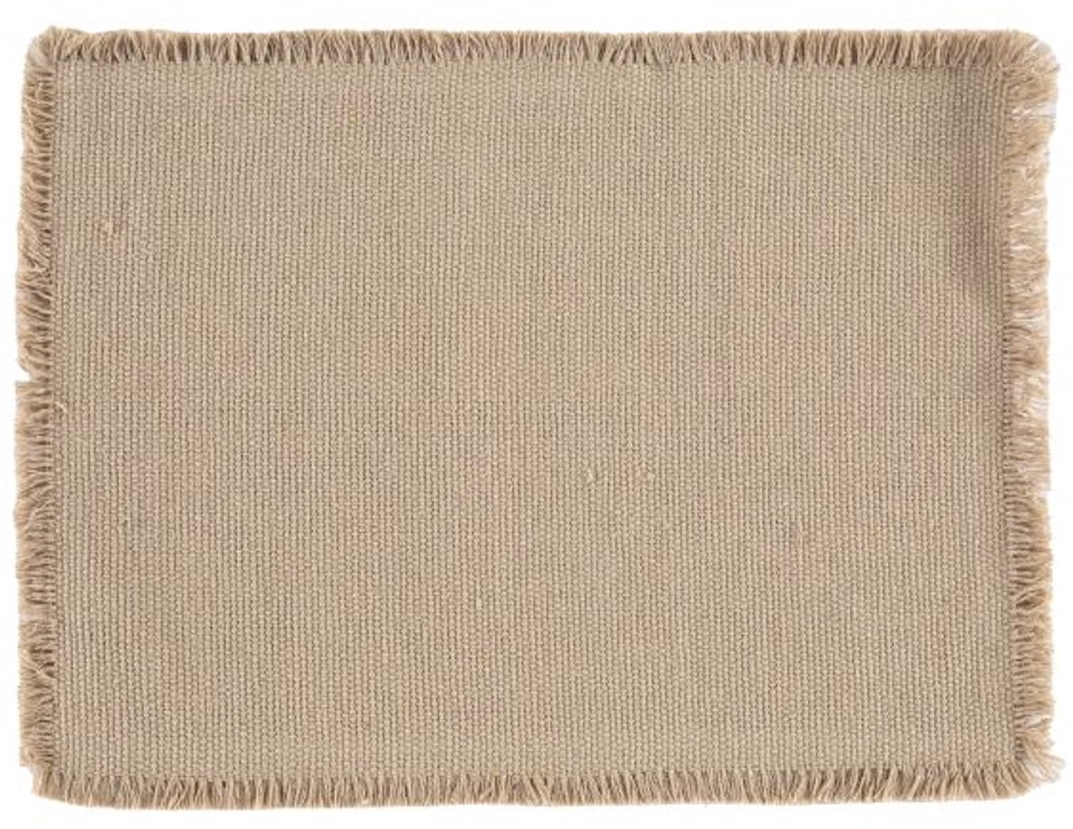 Tiseco - Placemat VERA - SET/4 - boho - stof - 33x45 cm, zand