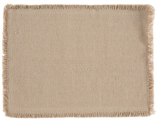 Tiseco - Set de table VERA - SET/4 - bohème - tissu - 33x45 cm, sable