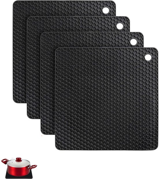 Dessous De Plat En Silicone Tapis De Séchage Polyvalent Dessous De