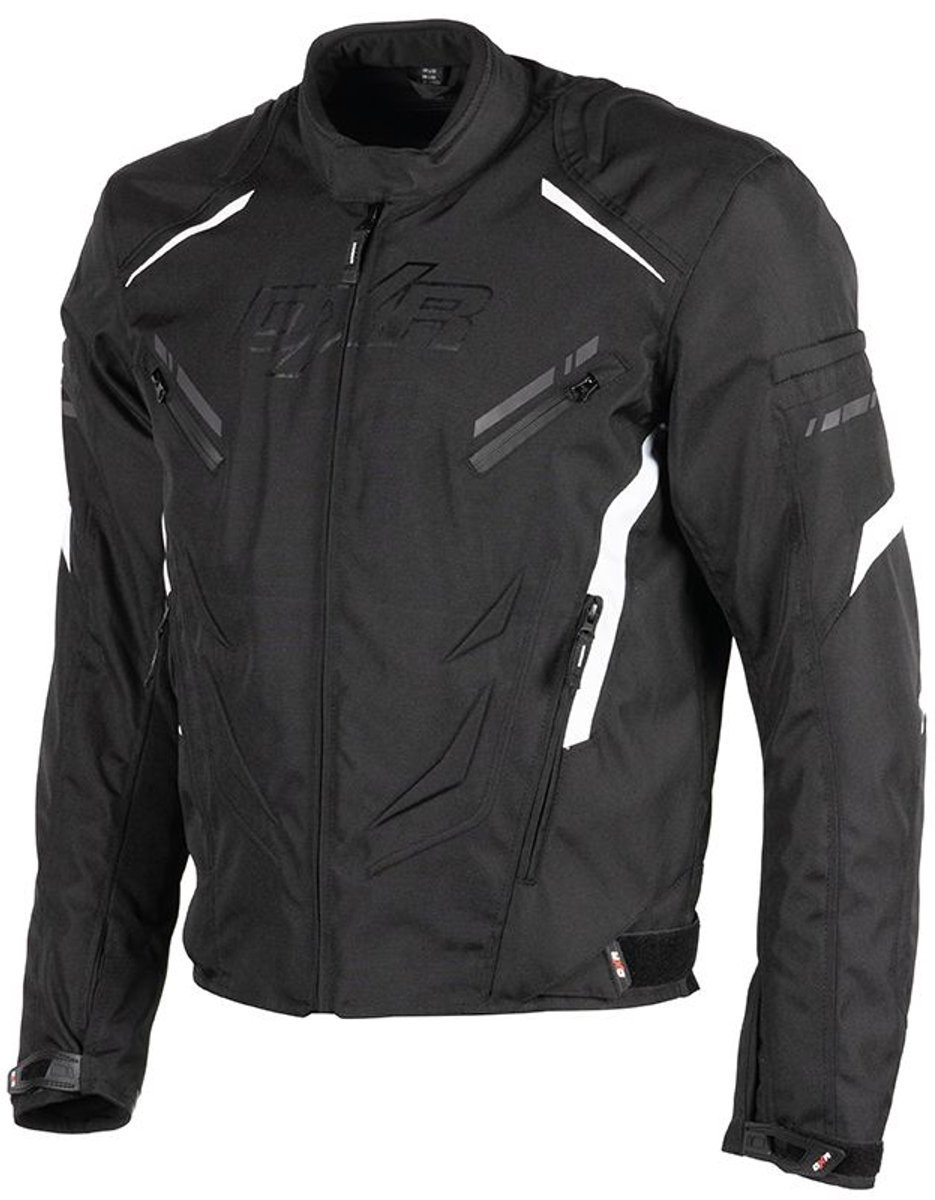 MOTOBLOUZ Motorjas TRUSTER Mannen|4-seizoenen|Zwart/Wit XL CE-gekeurd