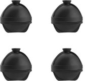IJsblokjesvorm, siliconen met deksel, 6 cm, grote ronde ijsbolvorm, BPA-vrij, gemakkelijk los te maken, voor Lced Vodka, whiskey, Scotch Whiskey, cocktails, tequila, enz. (2 stuks