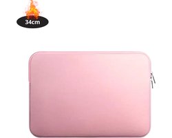 Livano Laptoptas Krasbestendig - Laptop Sleeve - Rugtas - Schoudertas - Laptoshoes - Kantoortas - Dames & Heren - 13 Inch - Lichtroze