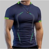 UEEKO 3-pack heren sneldrogende T-shirts sporttops droog fit vochtafvoerende atletische training wandelen hardlopen effen ronde hals ademende korte