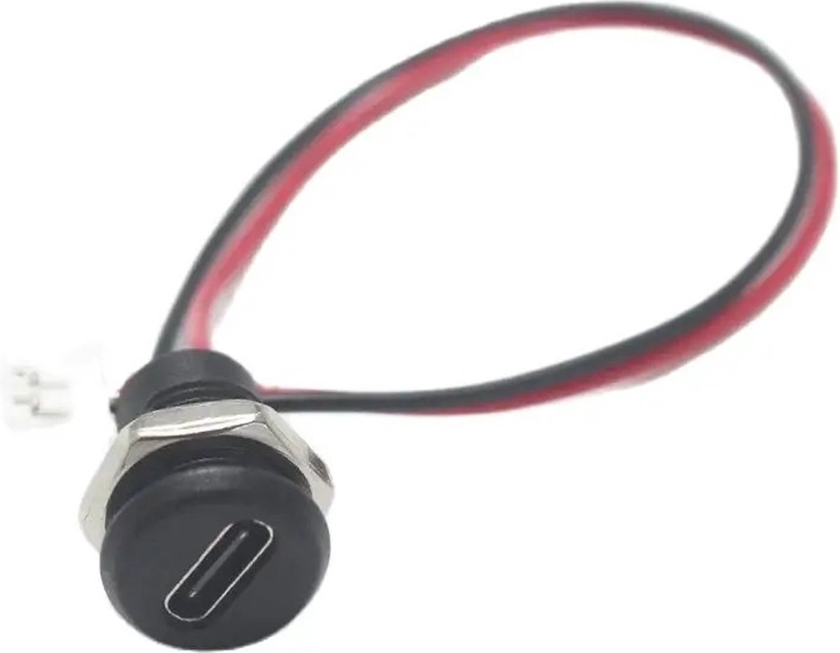 Inbouw USB-C poort - 2 aderig - 5 Volt