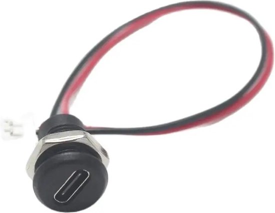 Inbouw USB-C poort - 2 aderig - 5 Volt