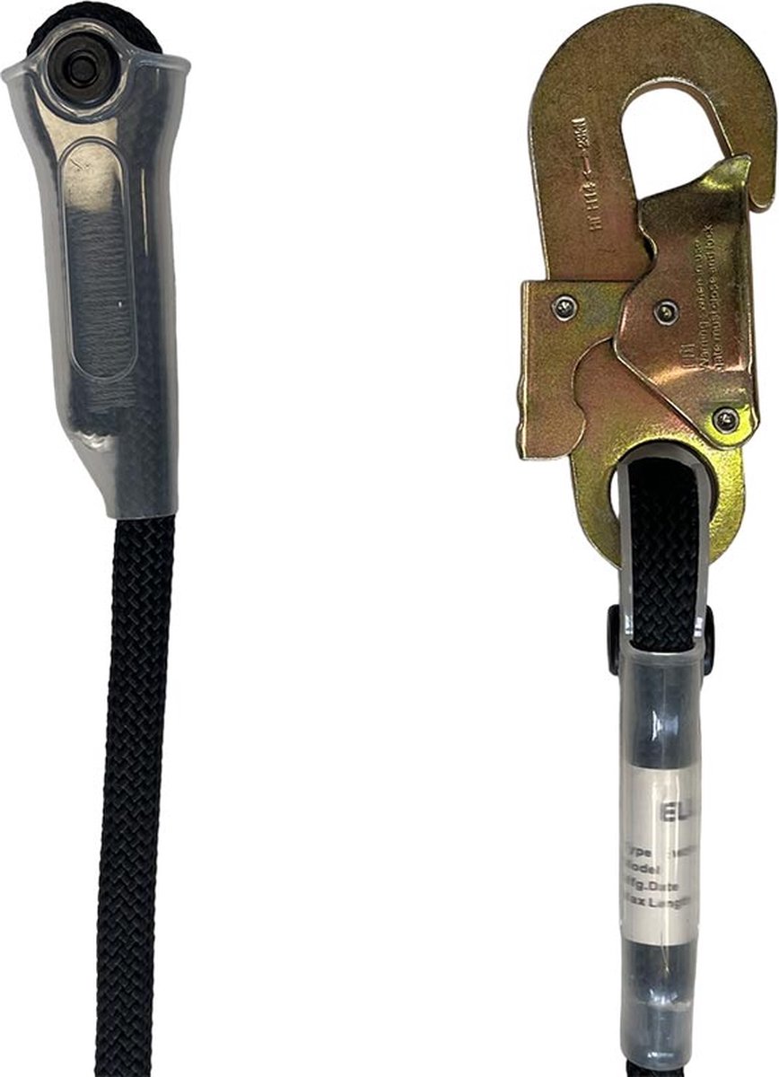 ELLERsafe LAR verstelbare positioneerlijn - snaphook - 2m
