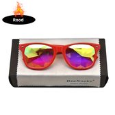 Nivard - Lunettes Festival - Rave - Espace - Techno - Freaky Glasses - Homme - Femme - Lunettes de soleil - Rouge
