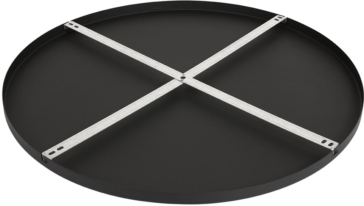 Plafondplaat Zwart Rond Ø 70cm Incl. Ophangbeugel I15301S
