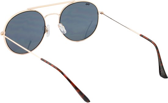Croon Zonnebril Ozzy Unisex Rond Goud/smoke van Croon — afbeelding 2