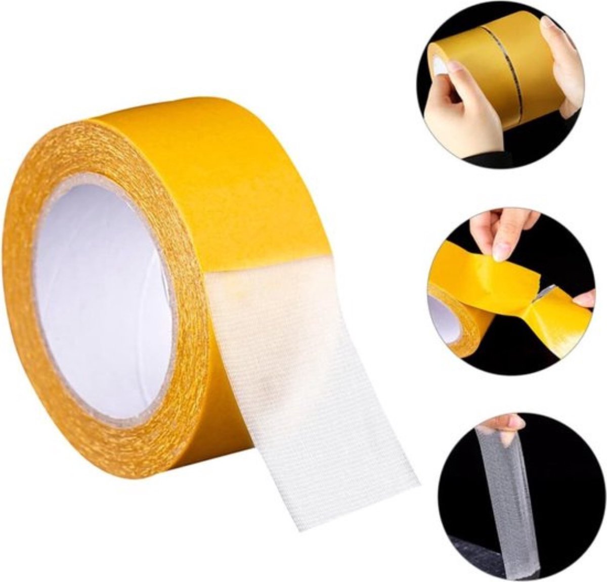 TETRA - Tape - Tapijttape - Dubbelzijdig Tapijttape - Multifunctionele Tape - Transparant - 50mm x 5m