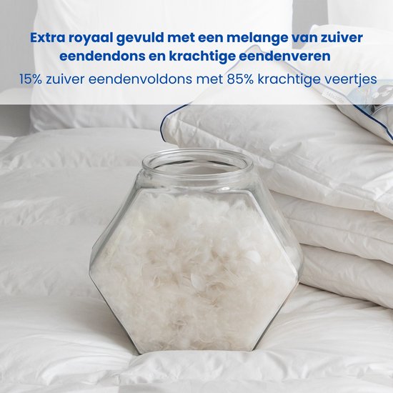 Couette 4 saisons en duvet autrichien Fabiola - Demi-couette en duvet - Couverture en duvet Luxe et agréable et lourde - 140x200 cm simple