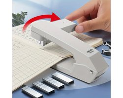 360 Graden Roterende Nietmachine - Wit - 25 vellen nieten - Multifunctionele Zakelijke Kantoorbenodigdheden