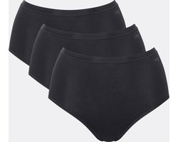 sloggi GO Daily Cotton Highwaist 3P Dames Onderbroek - ZWART -