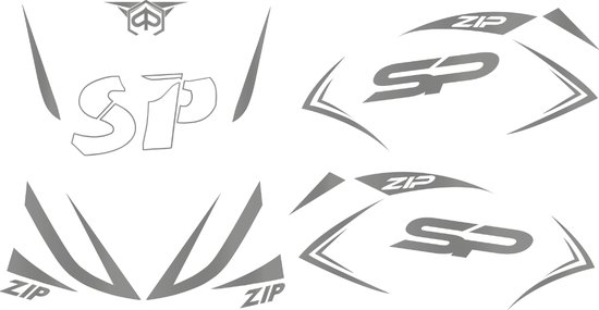 Stickerset Special Zip SP - Grijs | bol
