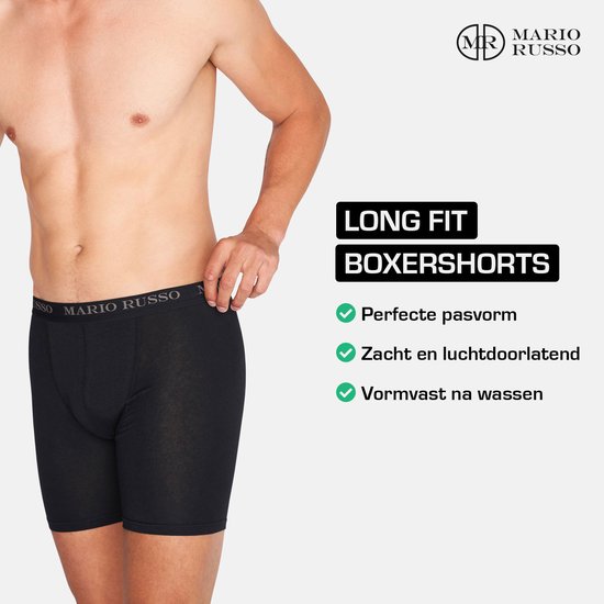 Mario Russo - Lot de 6 Sous-vêtements longs pour hommes - Multi - Taille L