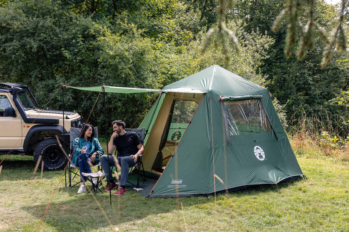 Coleman FastPitch Forest Lodge 4 kampeertent – 4 persoons tent - snel opzetten in minuten – lichtgewicht - groen – foto 5