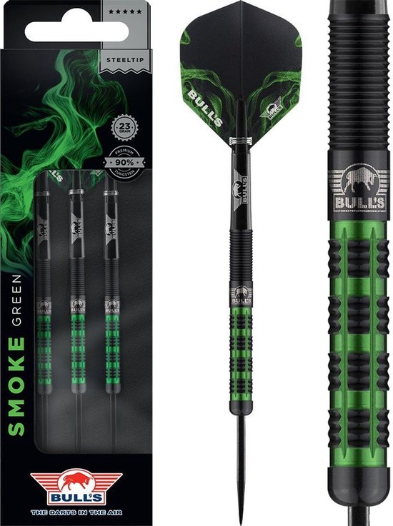 Bull's Smoke Green 90% - Dartpijlen 23 Gram van Merkloos — afbeelding 5