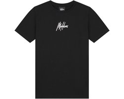 Malelions Sign T-shirt Polo's & T-shirts Jongens - Polo shirt - Zwart - Maat 152