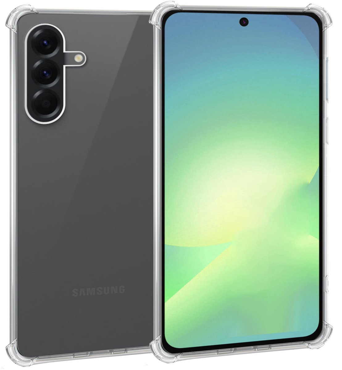 ChiGuard Hoesje Geschikt voor Samsung A56 / A36 - Shock Proof Case – Cover Transparant