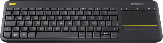 Logitech K400 Plus - Draadloos Toetsenbord - RF - QWERTZ - Duits - Zwart