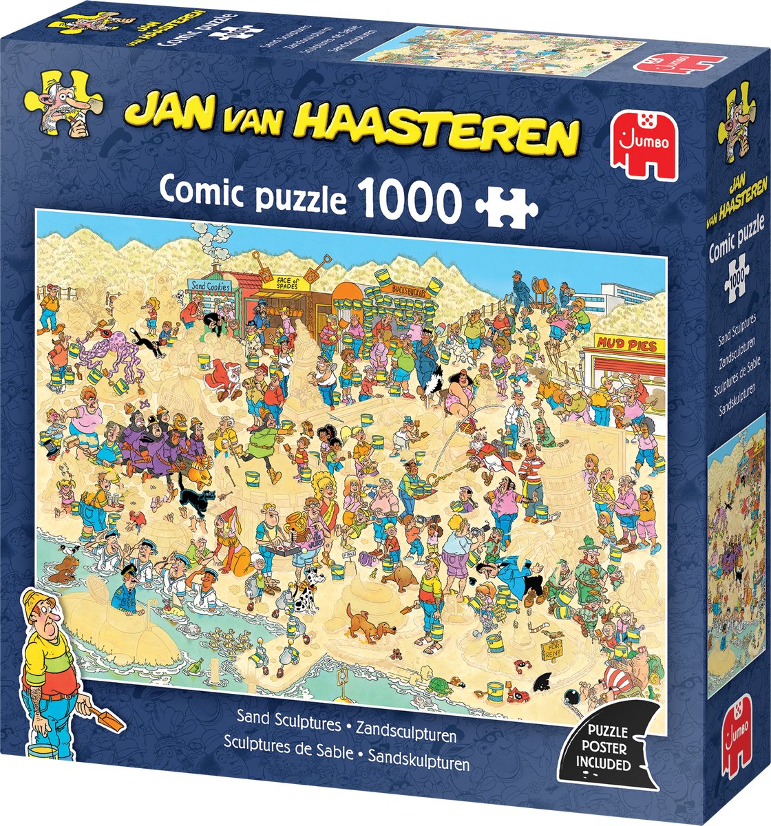 Jan van Haasteren - Zandsculpturen - 1000 stukjes puzzel - Legpuzzel — afbeelding 8