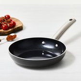 ISENVI Murray Koekenpan - 20 cm - Keramisch - RVS Greep - Geschikt voor Inductie - PFAS, PTFE en PFOA Vrij