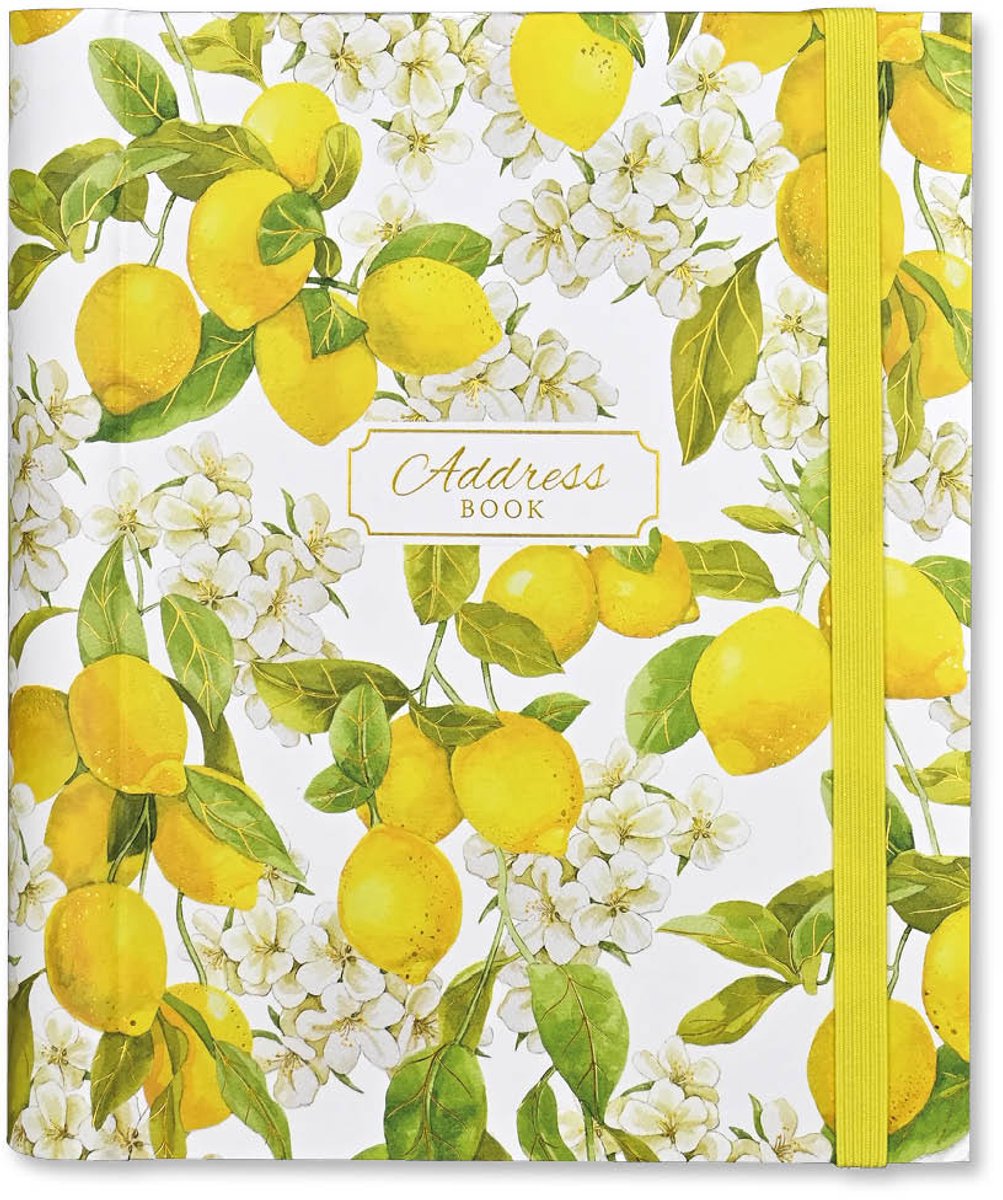 Peter Pauper Addressbook large amalfi lemons