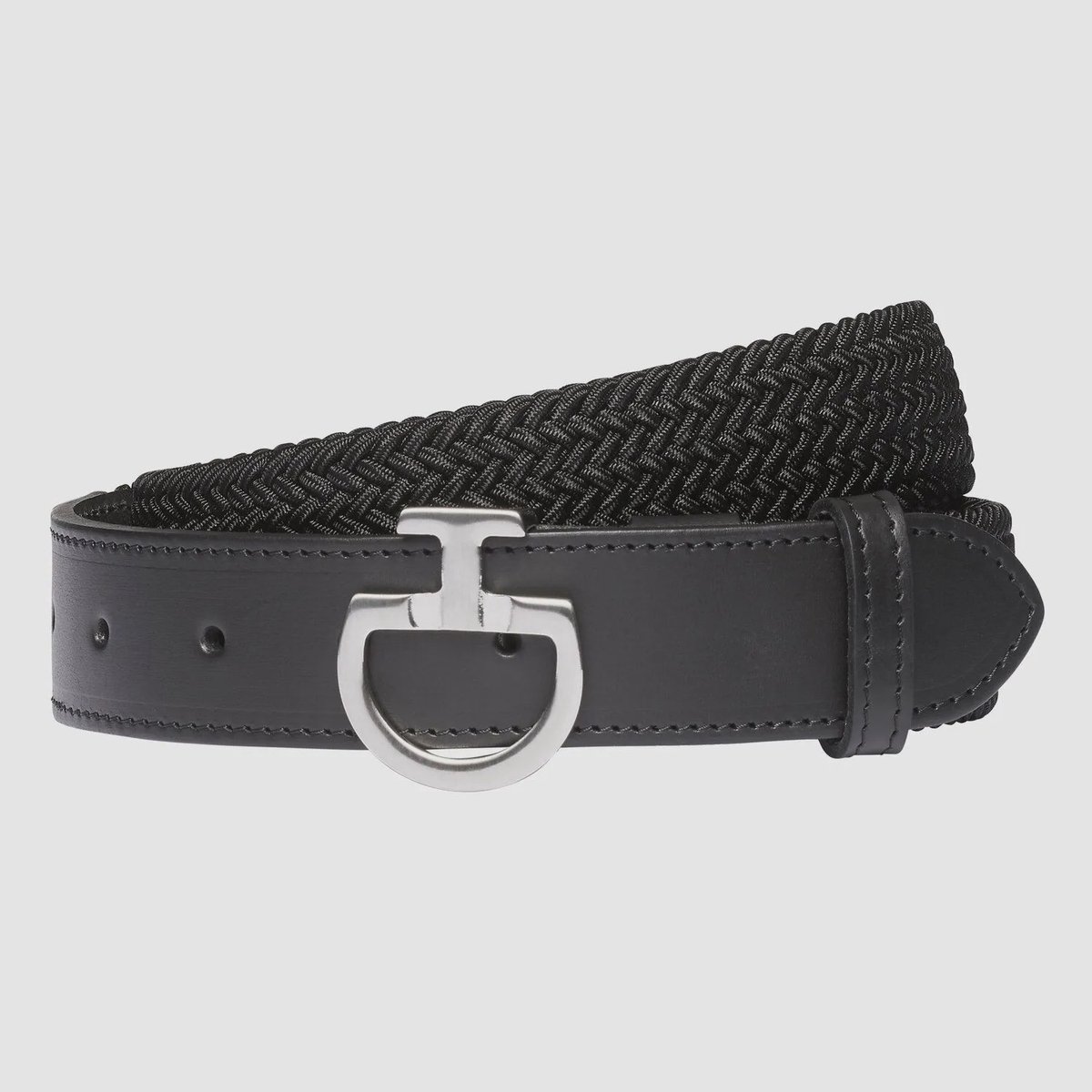 Elastische riem met logo sluiting Black (9999) - M