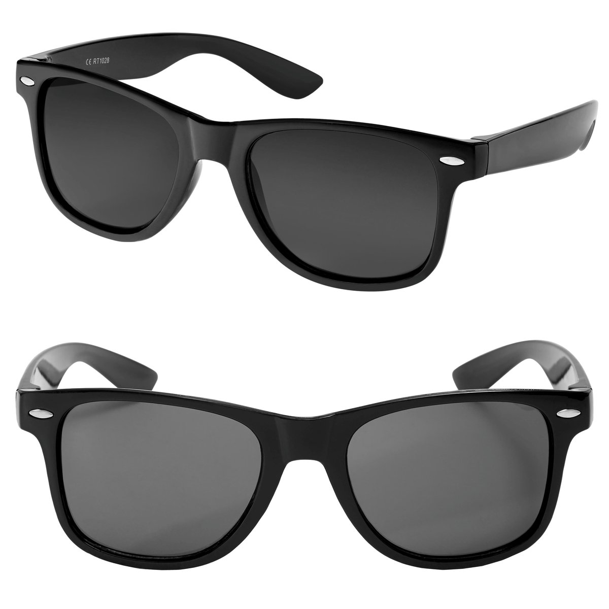 Fako Fashion - Heren Zonnebril - Dames Zonnebril - Classic - Mat Zwart