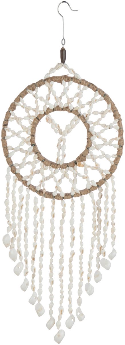 J-Line droomvanger Mandala - schelp - wit - small