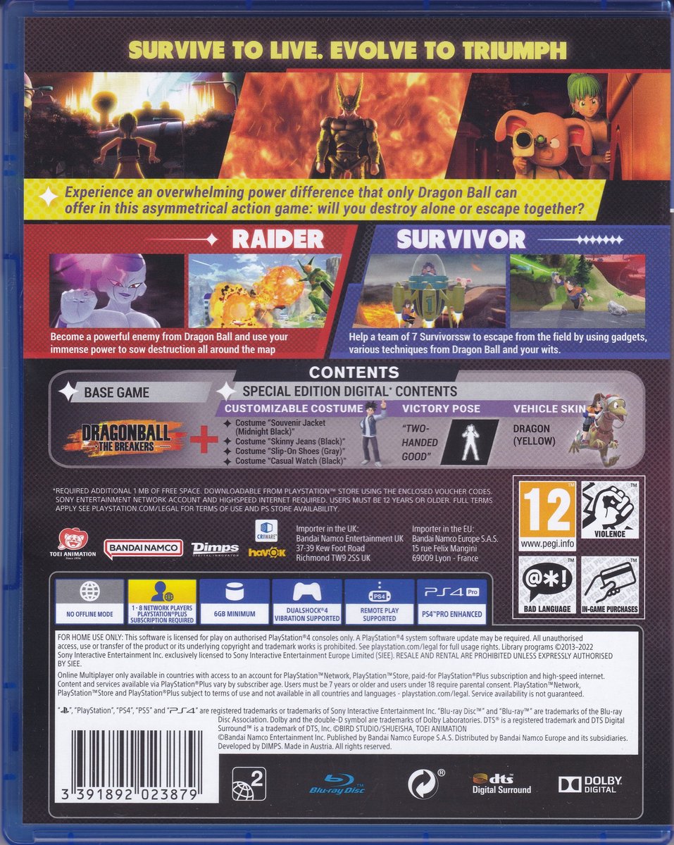 Dragon Ball: The Breakers Special Edition - PS4