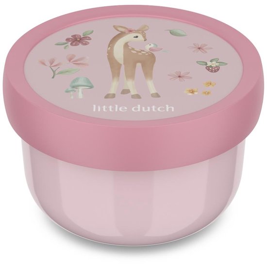 Mepal fruitbox Campus Little Dutch - 300 ml - Inclusief fruitvorkje - Sluit goed af - Snackdoosje - Fairy Garden