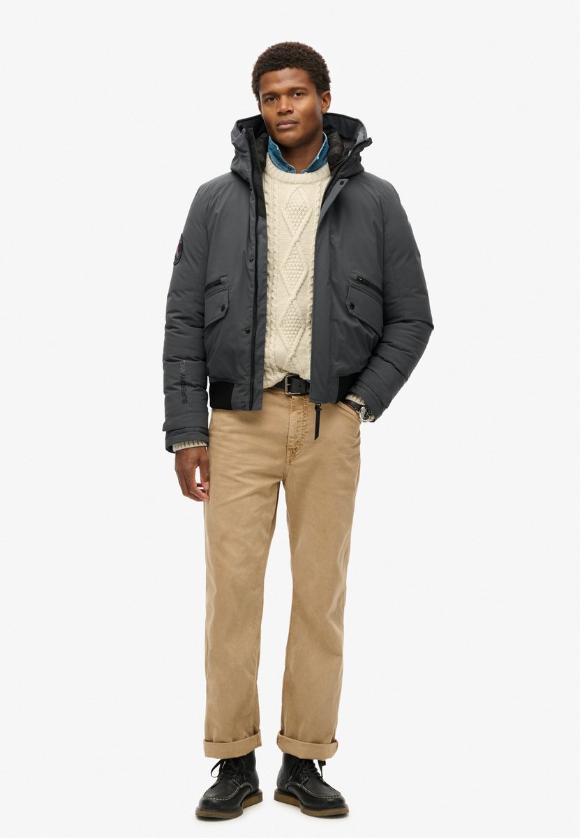 Superdry Gewatteerd City bomberjack Heren Gewatteerde jassen Ebony