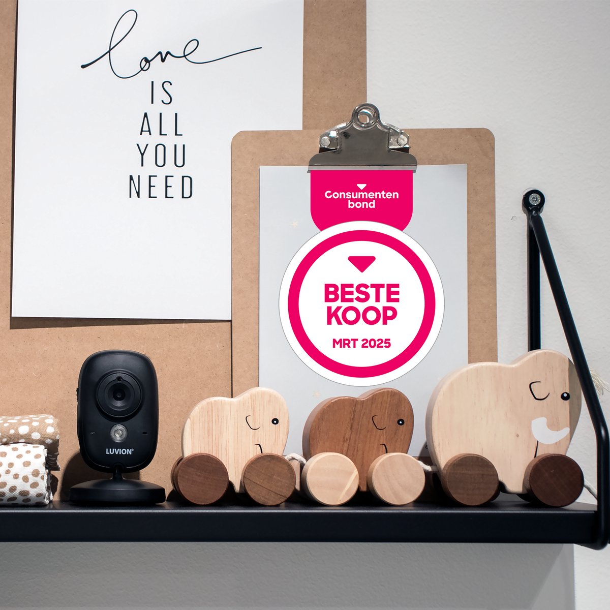 Afbeelding 3 van LUVION® Platinum 3+ Black - Babyfoon met Camera - Uitbreidbaar tot 2 Baby Camera's - Premium Baby Monitor - Beste Koop Consumentenbond Maart 2025